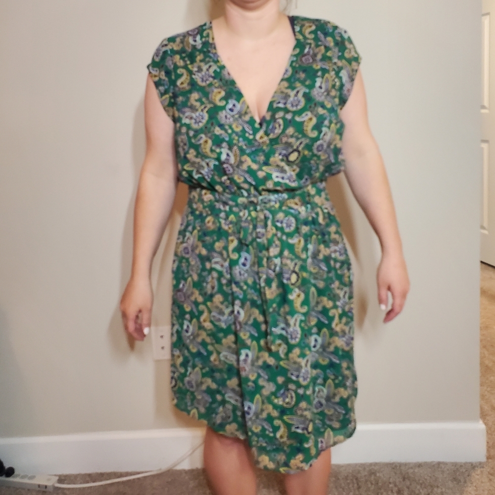 Floral Green Dress